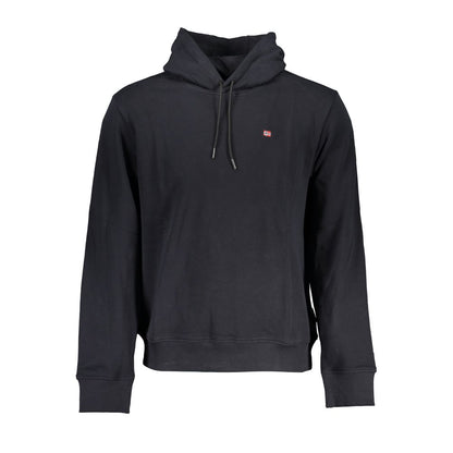 Napapijri – Elegantes schwarzes Kapuzensweatshirt aus Baumwolle