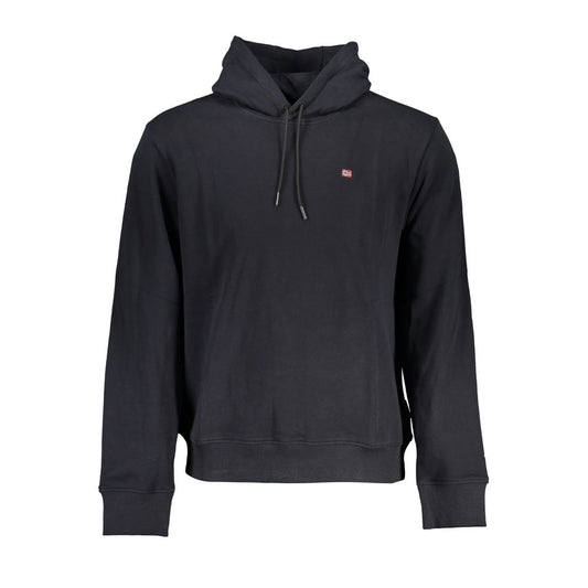 Napapijri – Elegantes schwarzes Kapuzensweatshirt aus Baumwolle