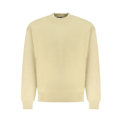 Pull homme en coton beige Hugo Boss