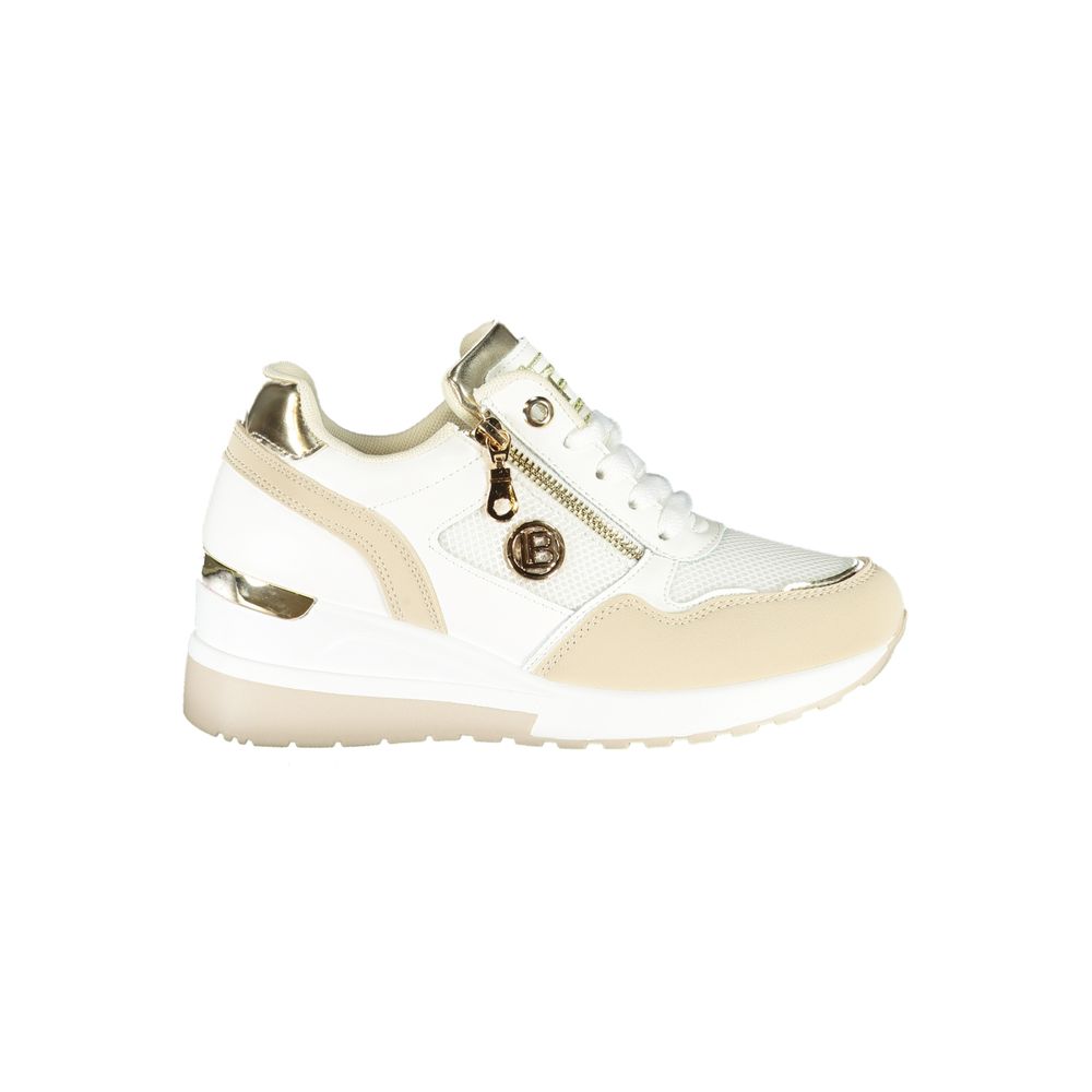 Baskets Laura Biagiotti en polyester beige pour femme