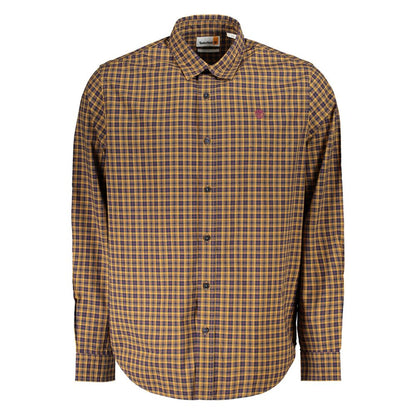 Chemise en coton jaune Timberland