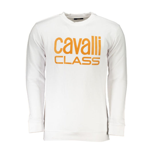 Weißer Baumwollpullover von Cavalli Class
