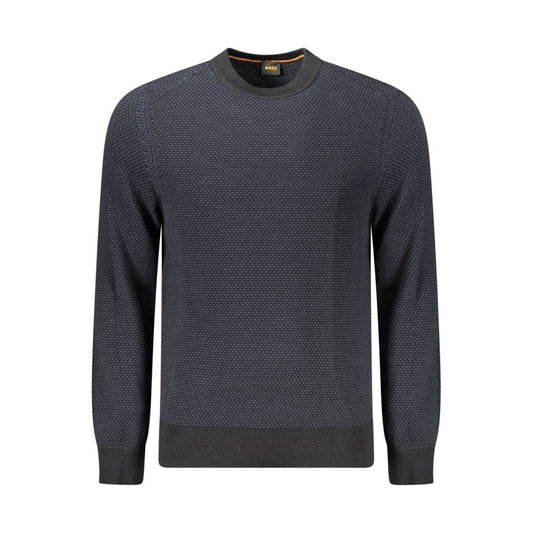 Hugo Boss Schwarzer Baumwollpullover für Herren