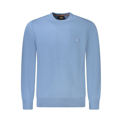 Pull Hugo Boss en coton bleu clair pour homme