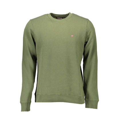 Pull Napapijri en coton vert pour homme