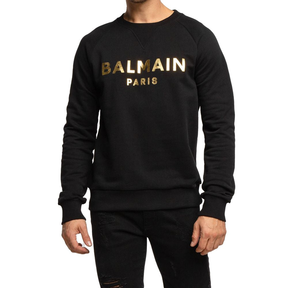 Pull en coton noir Balmain
