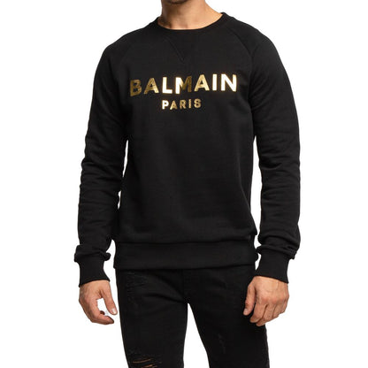 Pull en coton noir Balmain