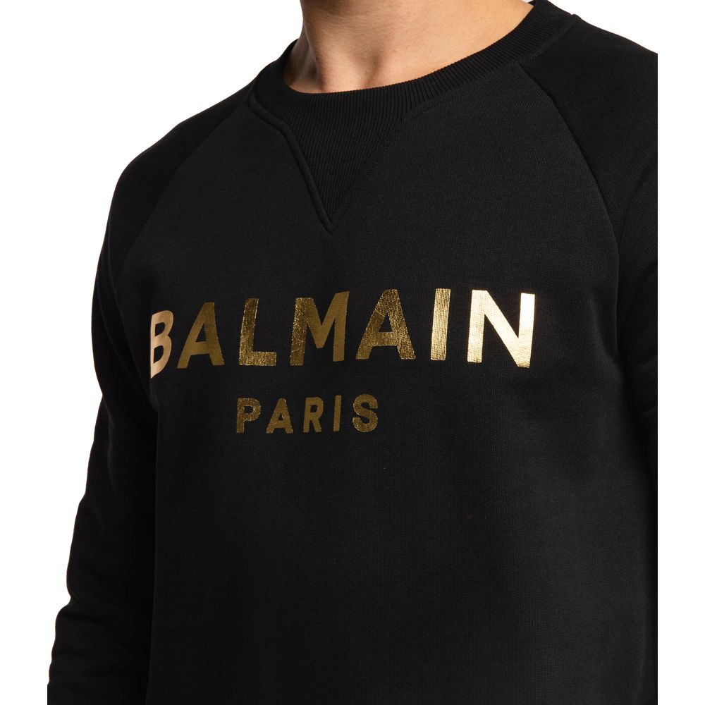 Pull en coton noir Balmain