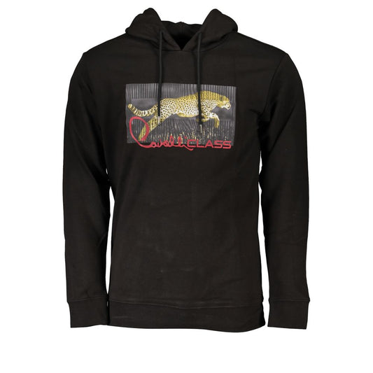 Cavalli Class Schwarzer Herrenpullover aus Baumwolle