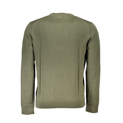 Pull Napapijri en coton vert pour homme