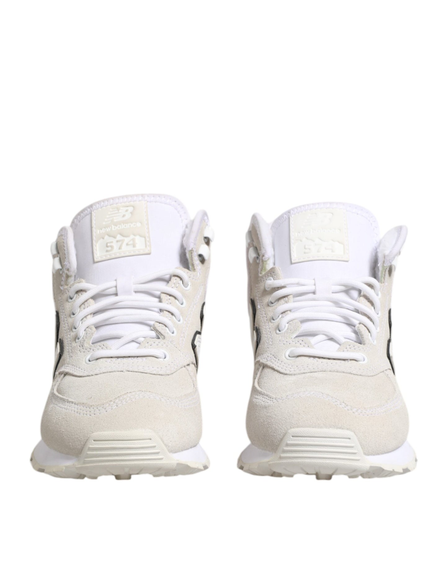 New Balance – Sneaker aus Wildleder in Off-White
