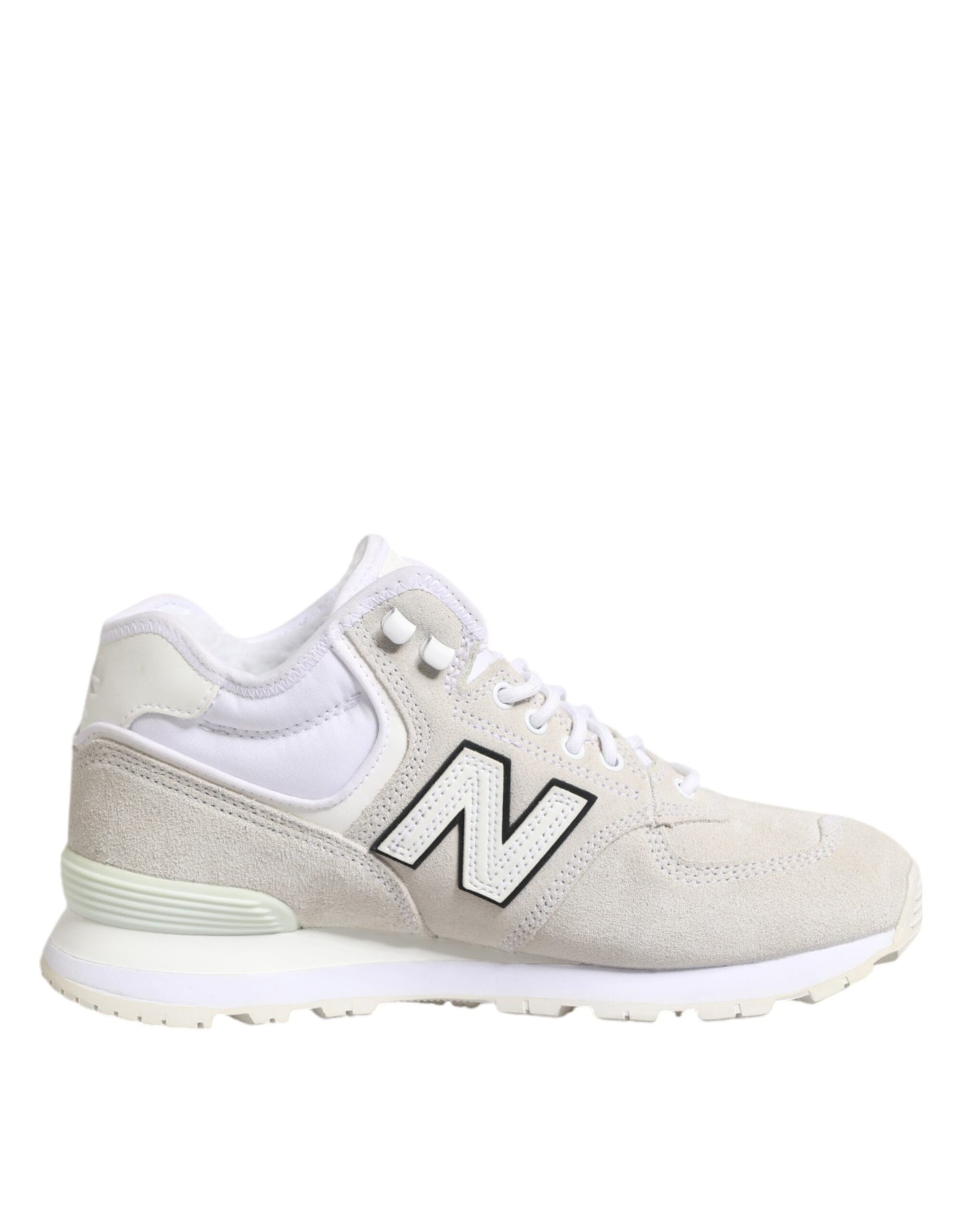 New Balance – Sneaker aus Wildleder in Off-White