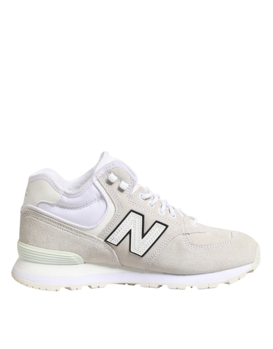 New Balance – Sneaker aus Wildleder in Off-White
