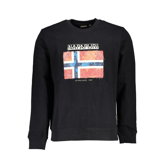Napapijri Schwarzer Baumwollpullover für Herren