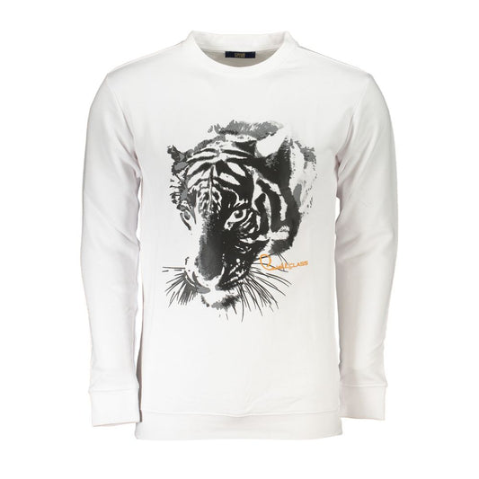 Pull en coton blanc Cavalli Class