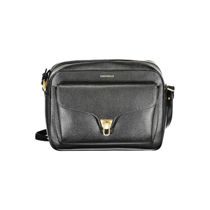 Sac à main Coccinelle en cuir noir pour femme