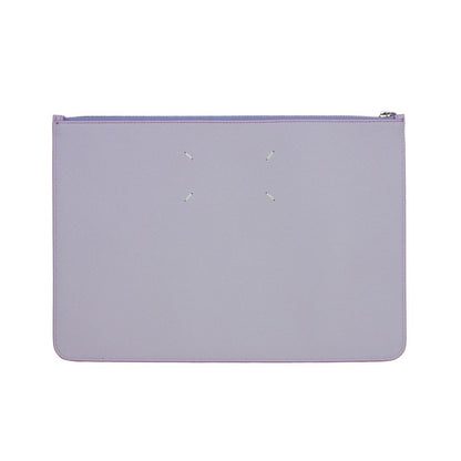 Maison Margiela – Lila Clutch aus Kalbsleder