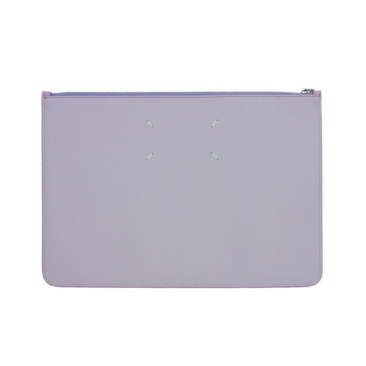 Maison Margiela – Lila Clutch aus Kalbsleder