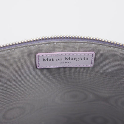 Maison Margiela – Lila Clutch aus Kalbsleder