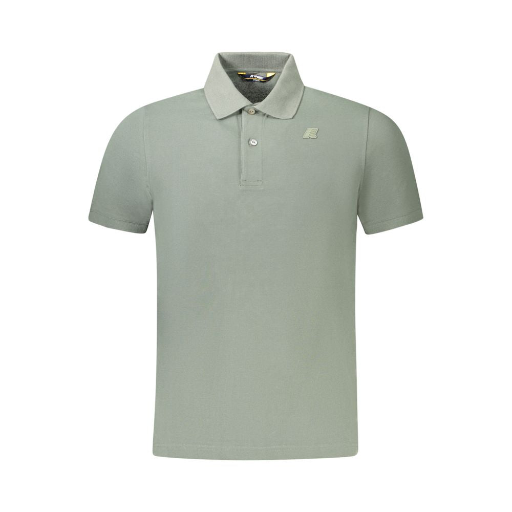 Polo K-WAY en coton vert pour homme