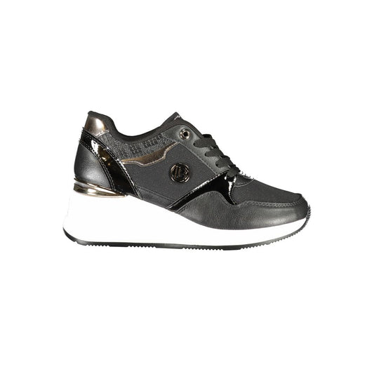 Laura Biagiotti Schwarze Synthetik-Damen-Sneaker