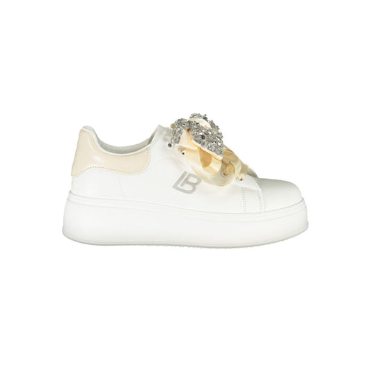 Laura Biagiotti Weiße Polyester Damen Sneaker