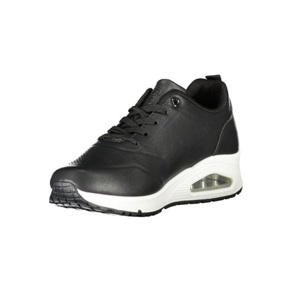 Laura Biagiotti Schwarzer Polyester Damen Sneaker