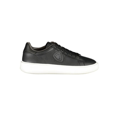 Baskets Blauer en cuir noir pour hommes