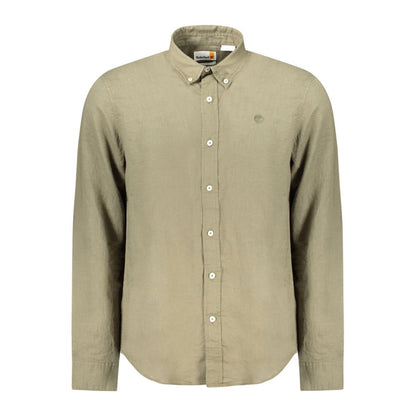 Chemise en coton vert Timberland