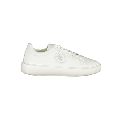 Baskets Blauer en cuir blanc pour hommes