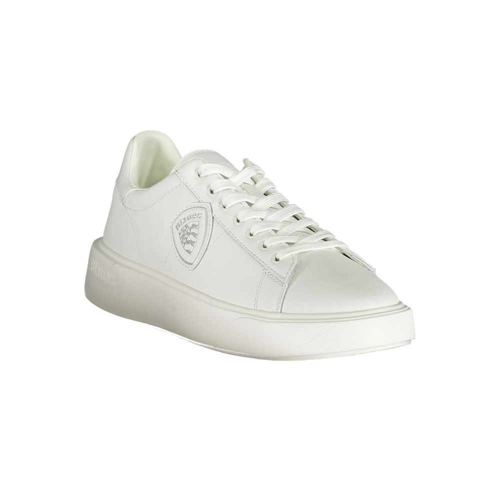 Baskets Blauer en cuir blanc pour hommes