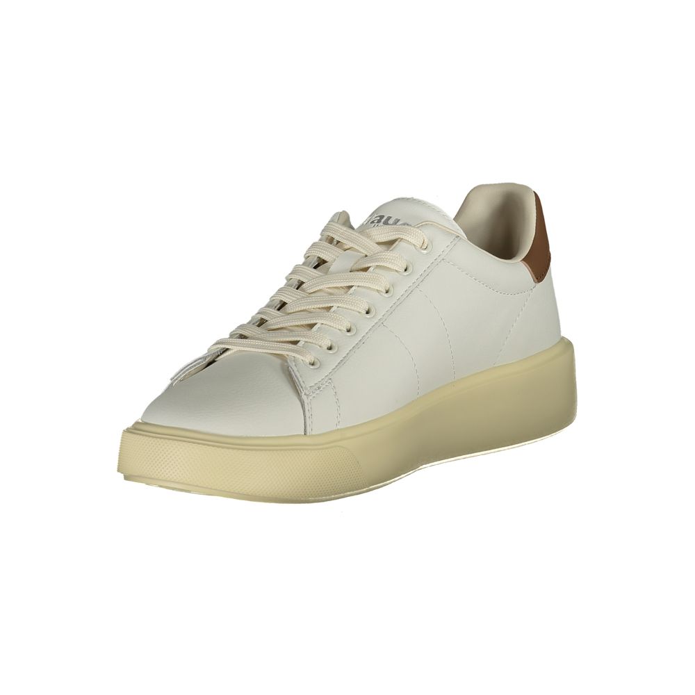Baskets Blauer en cuir blanc pour hommes