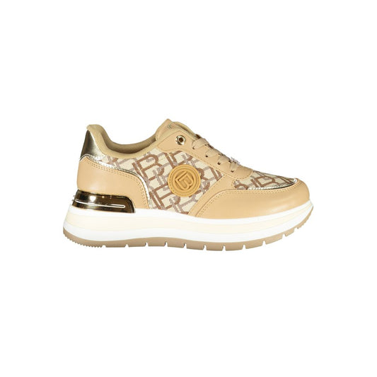 Laura Biagiotti Beige Polyester Damen Sneaker