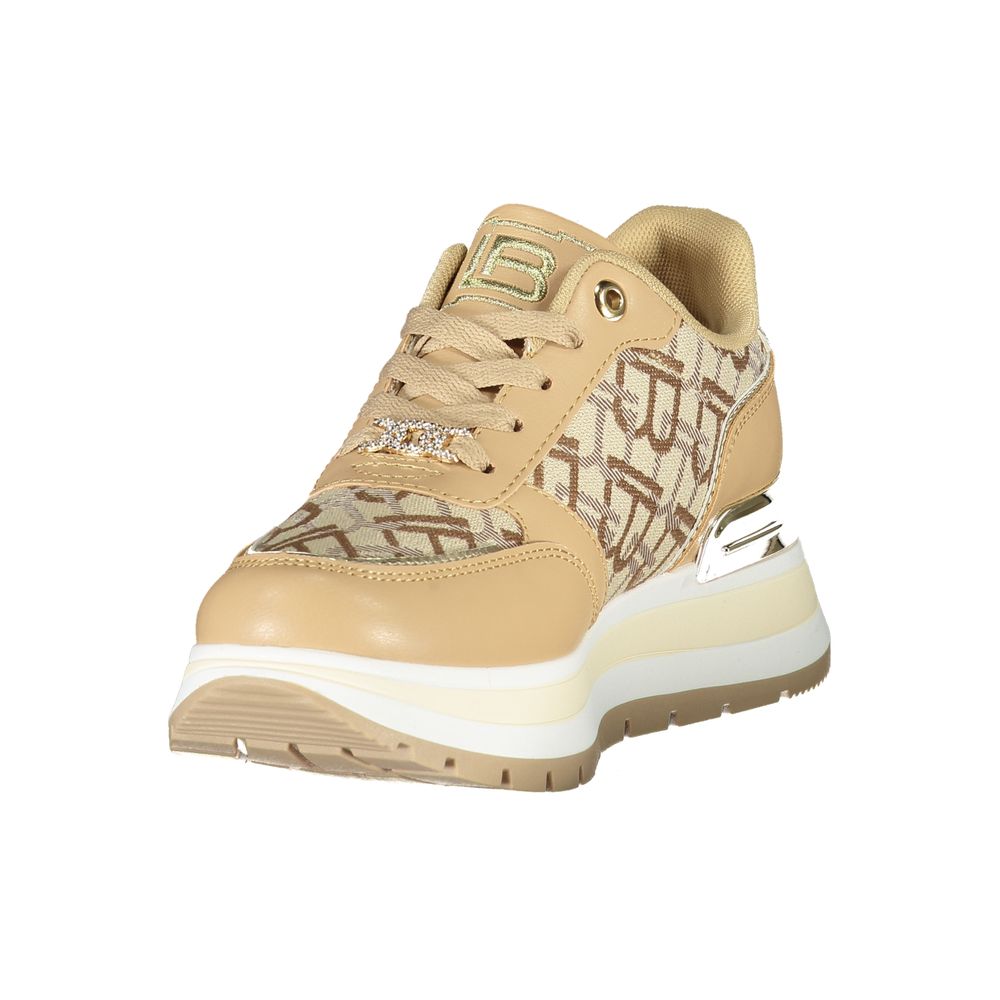 Laura Biagiotti Beige Polyester Damen Sneaker
