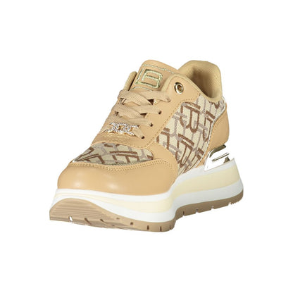 Laura Biagiotti Beige Polyester Damen Sneaker
