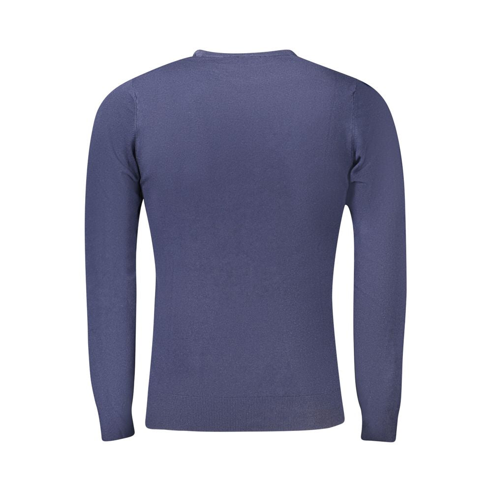 Pull Cavalli Class en viscose bleue pour homme