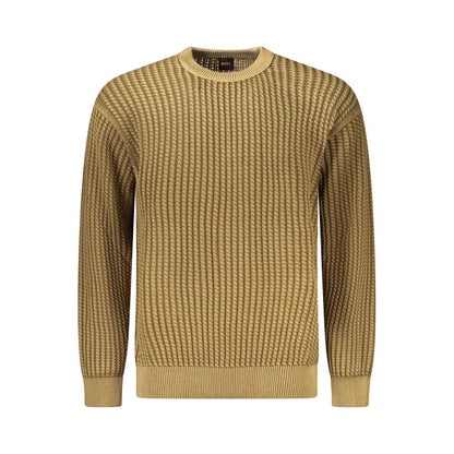 Pull en coton marron Hugo Boss pour homme