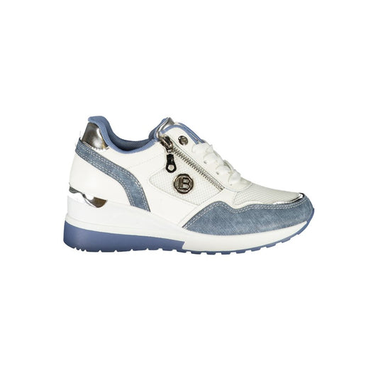 Laura Biagiotti Blaue Synthetik Damen Sneaker