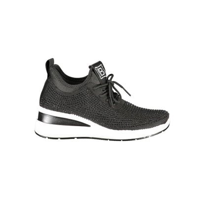Laura Biagiotti Schwarzer Polyester Damen Sneaker