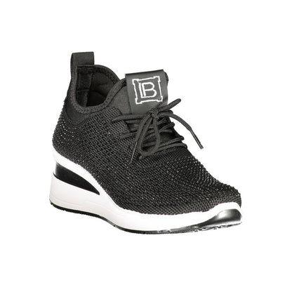 Laura Biagiotti Schwarzer Polyester Damen Sneaker