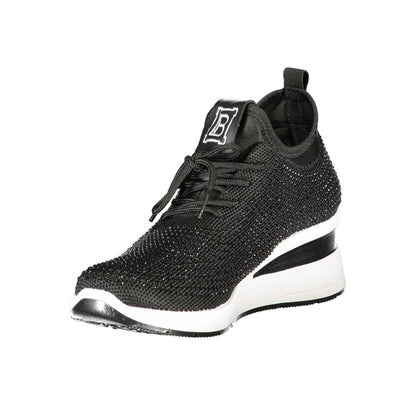Laura Biagiotti Schwarzer Polyester Damen Sneaker