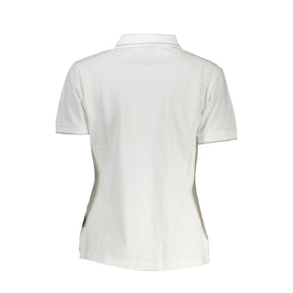 Polo Napapijri blanc en coton pour femme