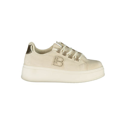 Laura Biagiotti Beige Polyester Damen Sneaker