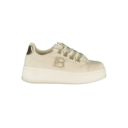 Laura Biagiotti Beige Polyester Damen Sneaker