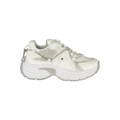 Laura Biagiotti Weiße Polyester Damen Sneaker