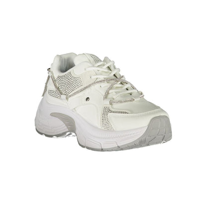 Laura Biagiotti Weiße Polyester Damen Sneaker