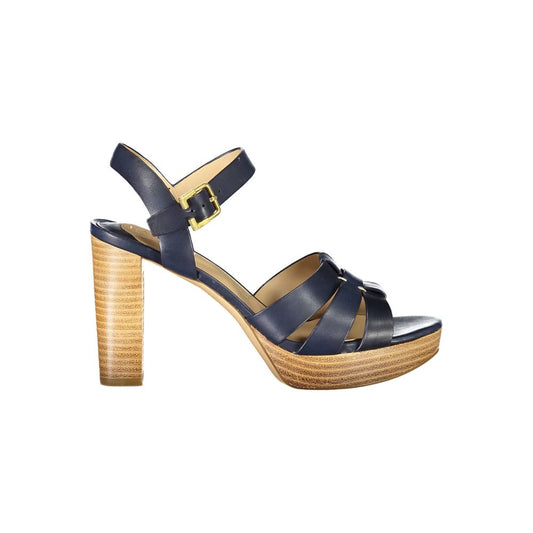 Ralph Lauren Blaue Ledersandale