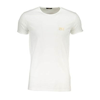 Weißes Baumwoll-T-Shirt der Cavalli Class