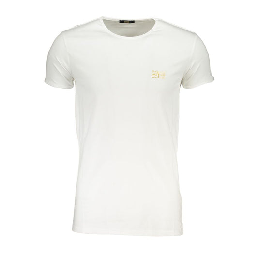 Weißes Baumwoll-T-Shirt der Cavalli Class