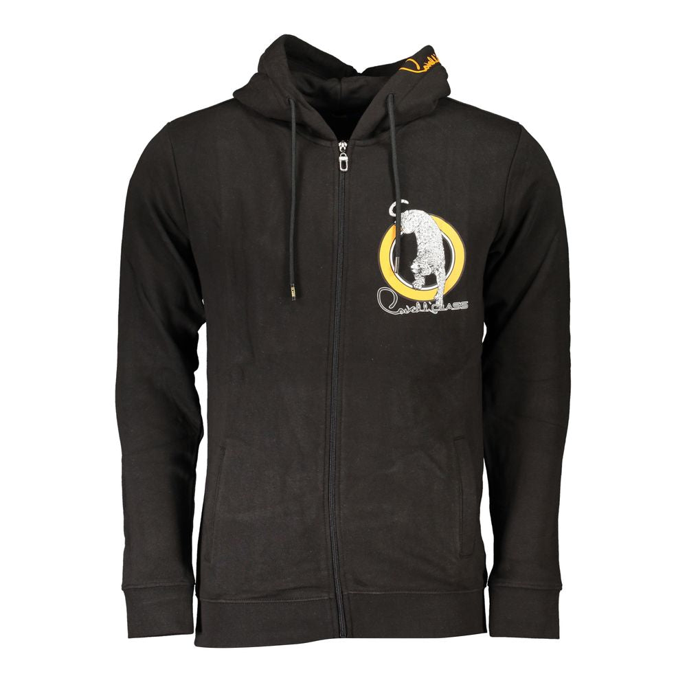 Pull Cavalli Class en coton noir pour homme